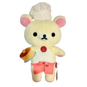 Sanx Rilakkuma Korilakkuma Pancake Chef Baking Pastry Bear Plush
